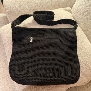 The Sak Black Woven Shoulder/Crossbody Bag  12x10